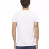 Short Sleeve T-shirt With V-neck. Front Print. – L