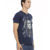 Front Print V-neck T-shirt – L