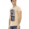 Short Sleeve T-shirt with Front Print – L