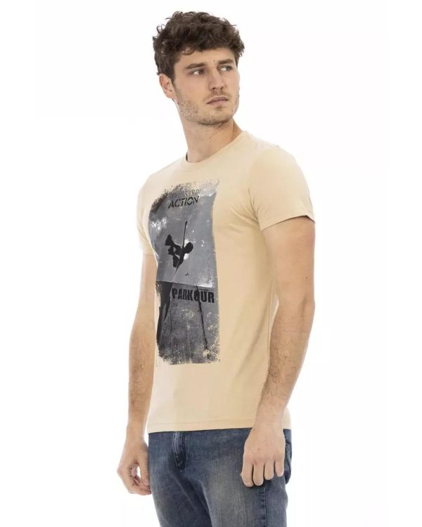 Short Sleeve T-shirt with Front Print – L