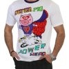 Authentic Dolce & Gabbana Roundneck Short Sleeve T-shirt with Super Pig Motive 46 IT Men