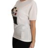 DOLCE & GABBANA Figure Family Silk T-Shirt Women – 36 IT