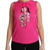 Stunning Dolce & Gabbana Family Silk Tank Top Shirt Women – 38 IT