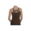 Brown Round Neck Sleeveless Spaghetti Strap Top Blouse Women – 42 IT