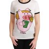 Dolce & Gabbana Year of the Pig Crewneck T-shirt Women – 36 IT