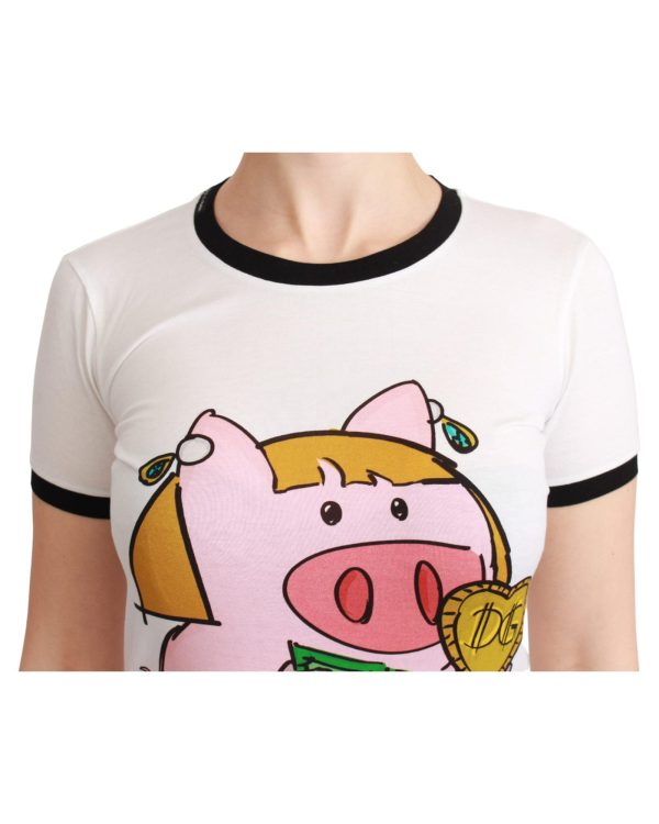 Dolce & Gabbana Year of the Pig Crewneck T-shirt Women – 36 IT