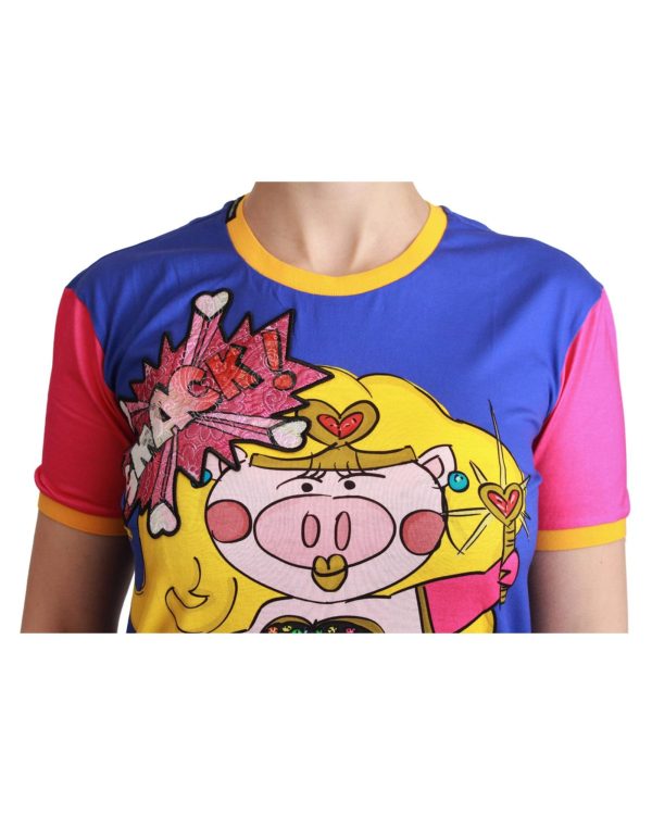 Dolce & Gabbana Year of the Pig 2019 Crewneck T-Shirt Women – 38 IT