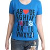 New Moschino Alphabet Print Tee 42 IT Women