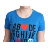 New Moschino Alphabet Print Tee 42 IT Women