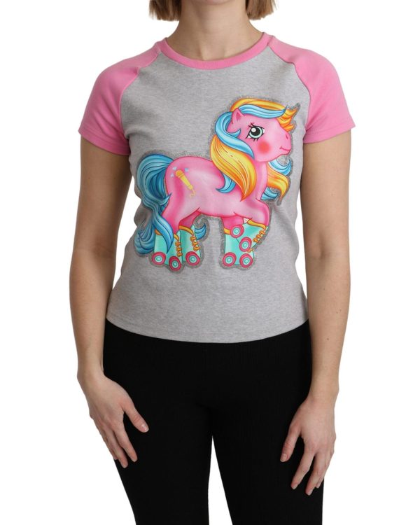 Moschino Couture Crew Neck T-shirt with My Little Pony Motif – 36 IT