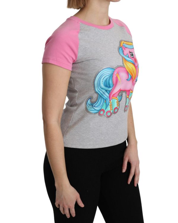 Moschino Couture Crew Neck T-shirt with My Little Pony Motif – 36 IT