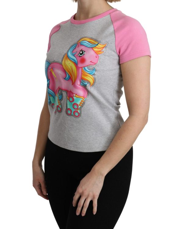 Moschino Couture Crew Neck T-shirt with My Little Pony Motif – 36 IT