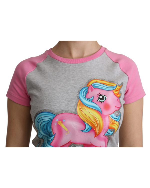 Moschino Couture Crew Neck T-shirt with My Little Pony Motif – 36 IT