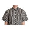 Signature Zigzag Design Cotton Polo by Dolce & Gabbana – 40 IT