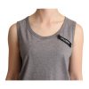 Gray Round Neck Sleeveless Tank by Dolce & Gabbana 38 IT Women