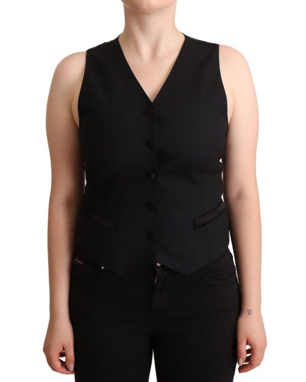 Gorgeous Dolce & Gabbana Vest Top with Button Fastening – 38 IT