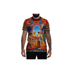 Majolica Soldier Print Crewneck T-Shirt Men