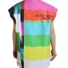 Dolce & Gabbana Sleeveless Blouse with Multicolor TV Print Women – 36 IT