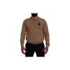 Cashmere Crewneck Pullover Sweater with Logo Details – 48 IT