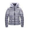 Refrigiwear Padded Down Jacket with Fur Hood and Zip Closure 40 IT Women