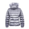 Refrigiwear Padded Down Jacket with Fur Hood and Zip Closure 40 IT Women