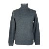 Mens Long-Sleeved Turtleneck Sweater with Logo Plate – 3XL