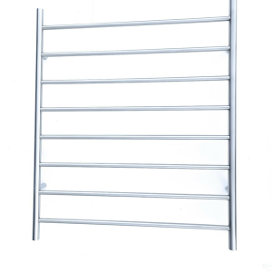 Premium Brushed Chrome Towel Rack - 8 Bars, Round Design, AU Standard, 1000x620mm Wide