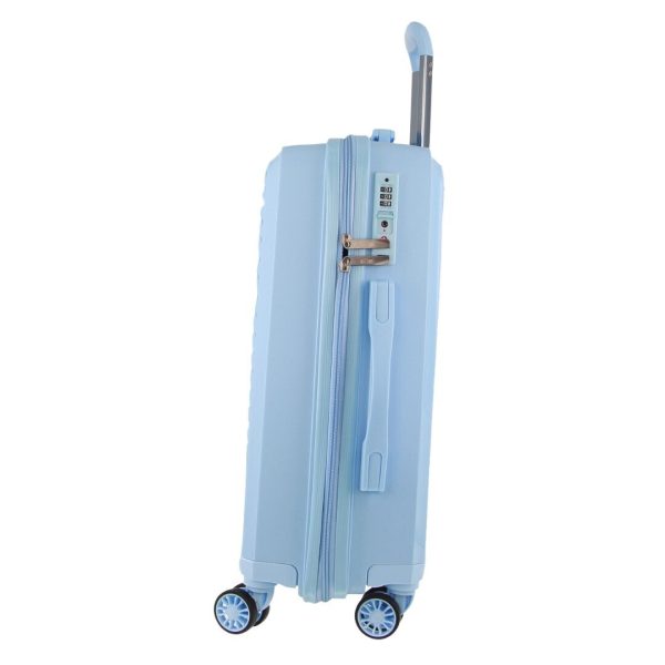 Hardshell 3-Piece Luggage Bag Travel Carry On Suitcase – Blue