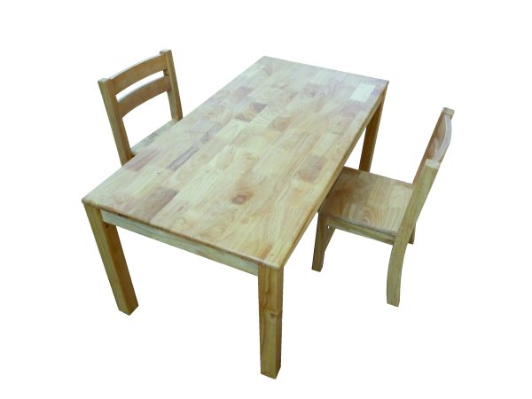 Rubberwood Rectangle Table 120