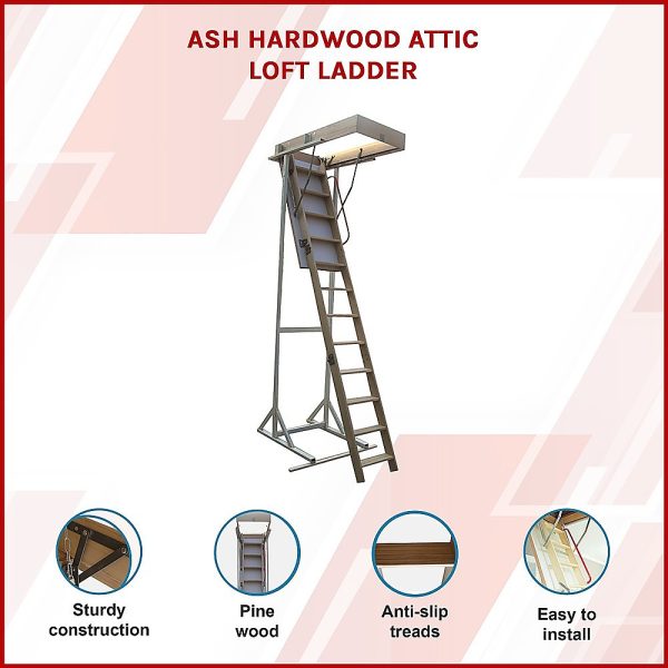 Ash Hardwood Attic Loft Ladder