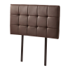 PU Leather Single Bed Deluxe Headboard Bedhead – Brown