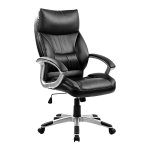 PU Leather Office Chair Executive Padded Black