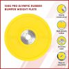 PRO Olympic Rubber Bumper Weight Plate – 15 KG