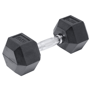 Commercial Rubber Hex Dumbbell Gym Weight