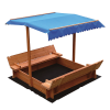 Kids Wooden Toy Sandpit with Canopy