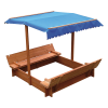 Kids Wooden Toy Sandpit with Canopy