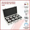 Deluxe Boules Bocce 8 Alloy Ball Set with Case