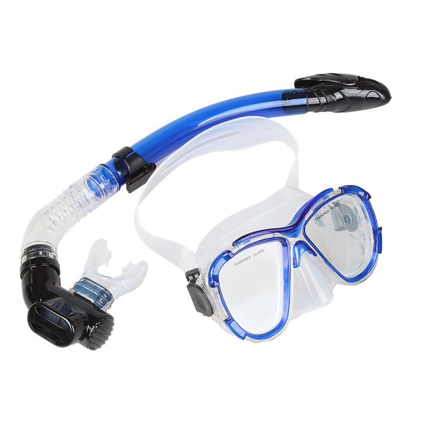 Adult Snorkeling Swimming Diving Mask & Snorkel – Quality Tempered Glass