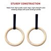 32mm Wooden Gymnastic Rings Olympic Gym Rings Strength Training