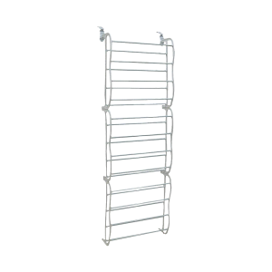 36 Pair Shoe Holder Organiser Over The Door Hanging Shelf Rack Storage Hook