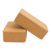 2 x Cork Yoga Block Organic Yoga Prop Accessory Exercise Brick