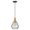 Wood Pendant Light Bar Lamp Kitchen Modern Ceiling Lighting – Black