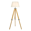 Modern Floor Lamp Wood Tripod Home Bedroom Reading Light 145cm