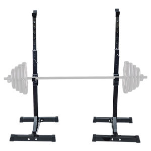 Pair of Adjustable Squat Rack Sturdy Steel Barbell Bench Press Stands GYM/HOME