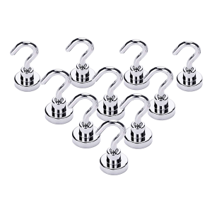 10x Strong Rare Earth N38 Neodymium Magnetic Hanger Holder 10kg Magnet Hooks