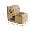 Cat Cardboard House Tree Tower Condo Scratcher Pet Post Pad Mat Furniture