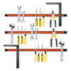 3 x 61cm Magnetic Wall Mounted Tool Holder Storage Organiser Garage Workshop