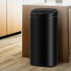 68L Motion Sensor Bin Automatic Stainless Steel Kitchen Rubbish Trash – Black