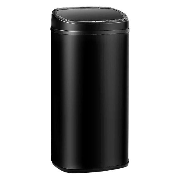 68L Motion Sensor Bin Automatic Stainless Steel Kitchen Rubbish Trash – Black