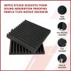 40pcs Studio Acoustic Foam Sound Absorbtion Proofing Panels Tiles Wedge 30X30CM